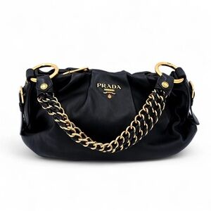 Vintage Prada black leather handbag - PRISTINE Y2K